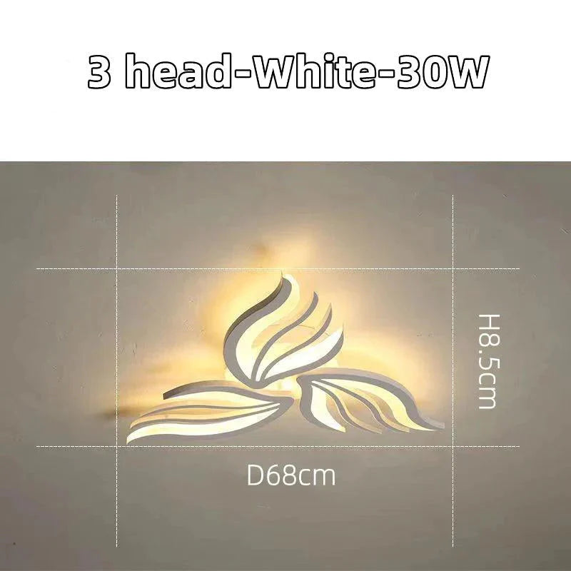 Luminaire Plafonnier lumière LED florale élégante – Référence : Nélio4731-ILLUMEEN.COM