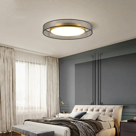 Luminaire Plafonnier cercle doré élégant – Référence : Naël4532-ILLUMEEN.COM