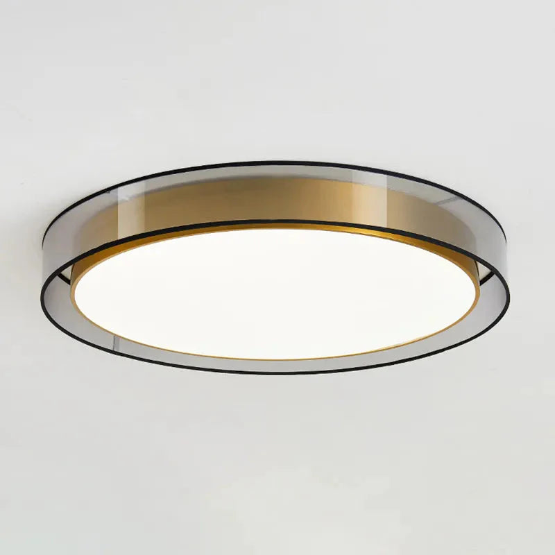 Luminaire Plafonnier cercle doré élégant – Référence : Naël4532-ILLUMEEN.COM