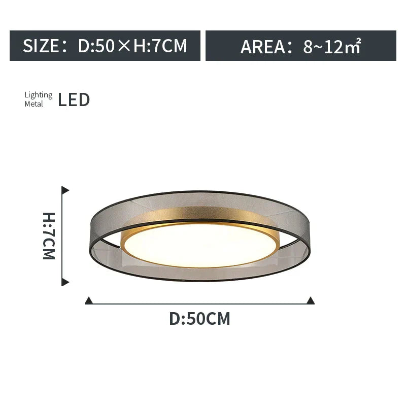 Luminaire Plafonnier cercle doré élégant – Référence : Naël4532-ILLUMEEN.COM