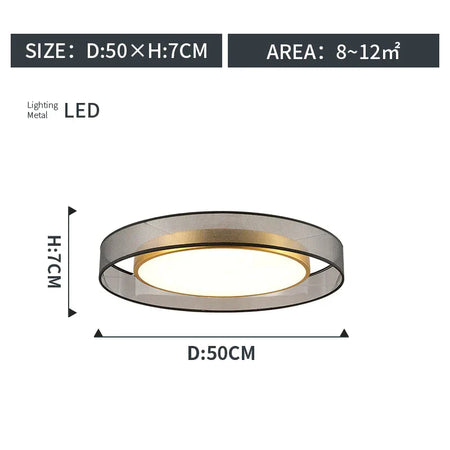 Luminaire Plafonnier cercle doré élégant – Référence : Naël4532-ILLUMEEN.COM