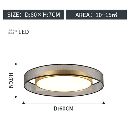 Luminaire Plafonnier cercle doré élégant – Référence : Naël4532-ILLUMEEN.COM