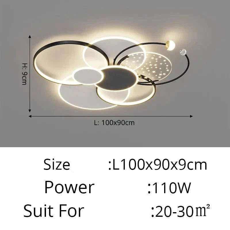 Luminaire Plafonnier design circulaire chic – Référence : Maelis4820-ILLUMEEN.COM