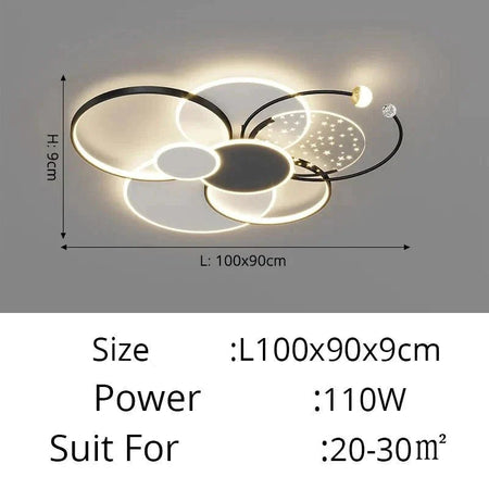 Luminaire Plafonnier design circulaire chic – Référence : Maelis4820-ILLUMEEN.COM