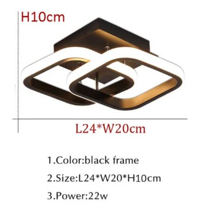 Luminaire Plafonnier style industriel en métal noir – Référence : Mael1234-ILLUMEEN.COM