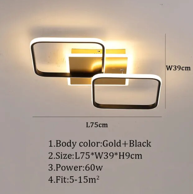 Luminaire Plafonnier style industriel en métal noir – Référence : Mael1234-ILLUMEEN.COM