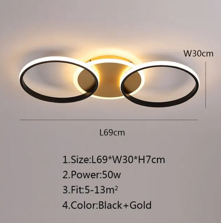 Luminaire Plafonnier style industriel en métal noir – Référence : Mael1234-ILLUMEEN.COM