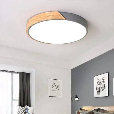 Luminaire Plafonnier design géométrique en bois – Référence : Roméo4628-ILLUMEEN.COM