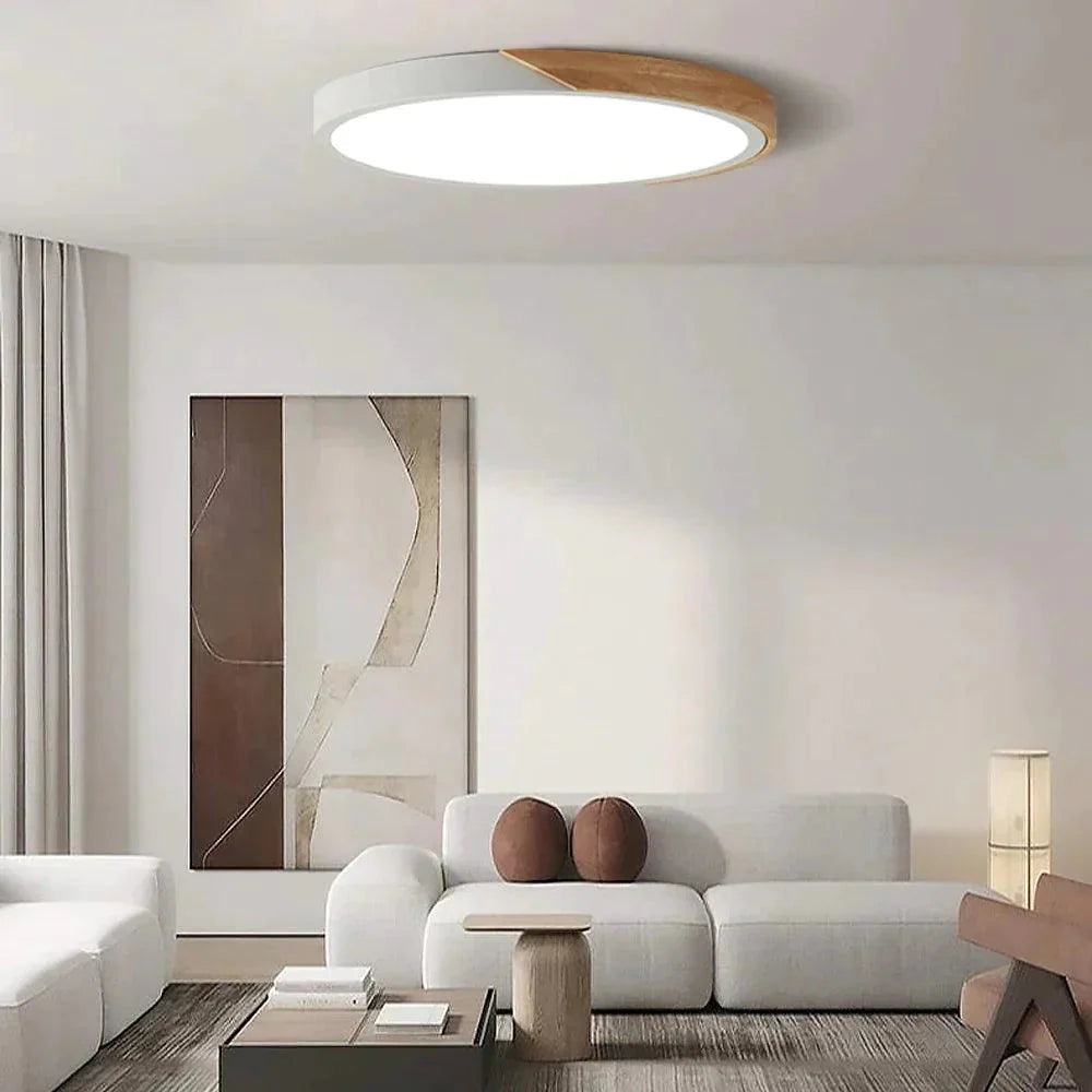 Luminaire Plafonnier design élégant en bois – Référence : Elona4826-ILLUMEEN.COM