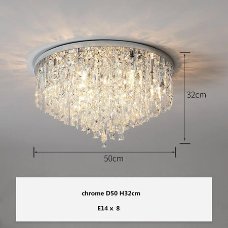 Luminaire Plafonnier design élégant en cristaux – Référence : Thalia4692-ILLUMEEN.COM