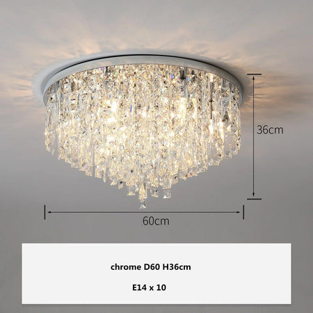 Luminaire Plafonnier design élégant en cristaux – Référence : Thalia4692-ILLUMEEN.COM