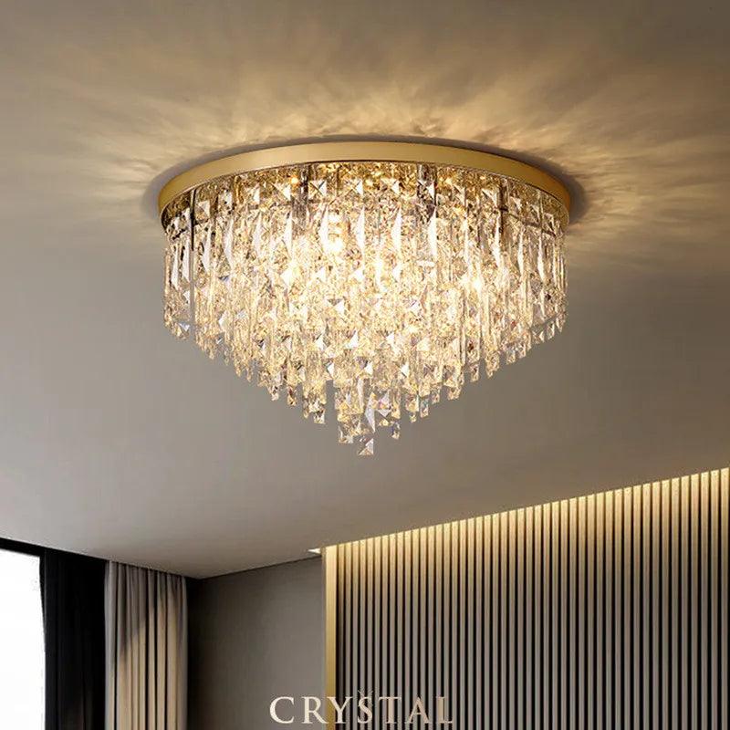 Luminaire Plafonnier design élégant en cristaux – Référence : Thalia4692-ILLUMEEN.COM