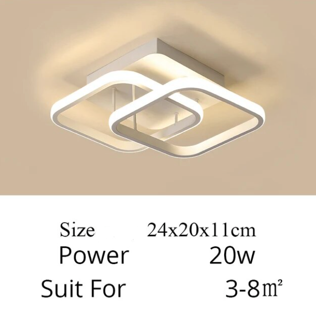 Luminaire Plafonnier design élégant carré – Référence : Marlon4567-ILLUMEEN.COM