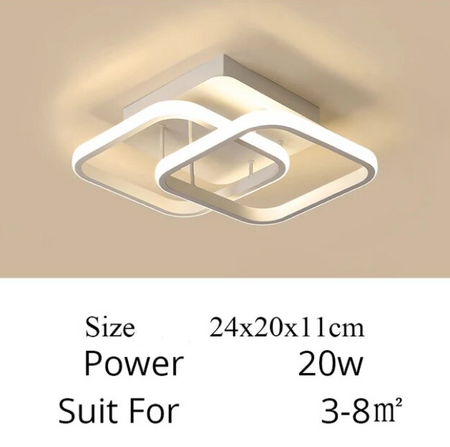 Luminaire Plafonnier design élégant carré – Référence : Marlon4567-ILLUMEEN.COM