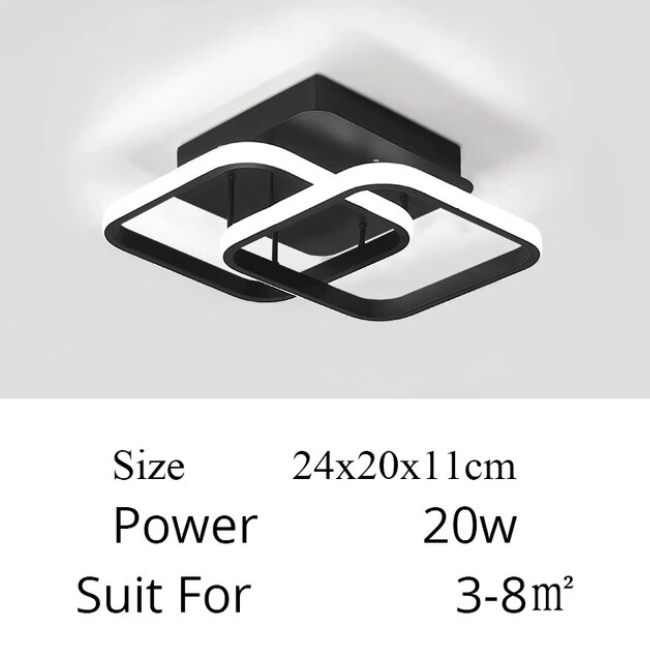 Luminaire Plafonnier design élégant carré – Référence : Marlon4567-ILLUMEEN.COM