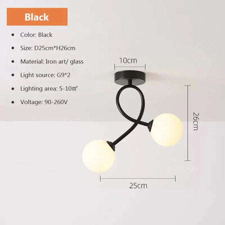 Luminaire Plafonnier design élégant en boules lumineuses – Référence : Théo6543-ILLUMEEN.COM