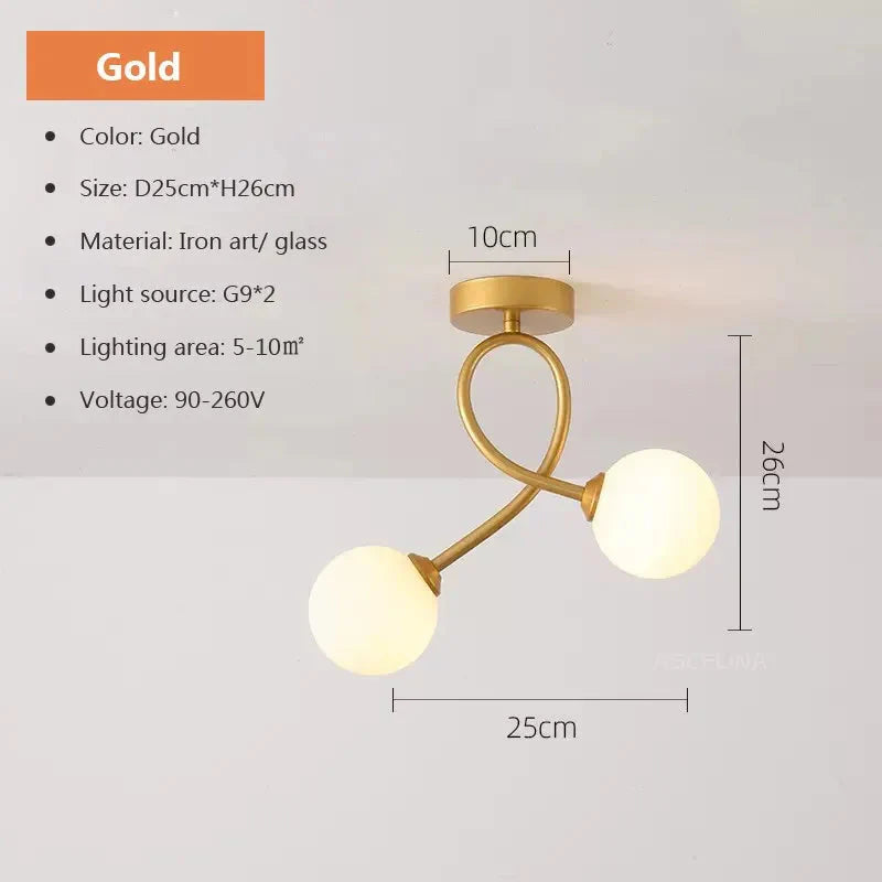 Luminaire Plafonnier design élégant en boules lumineuses – Référence : Théo6543-ILLUMEEN.COM