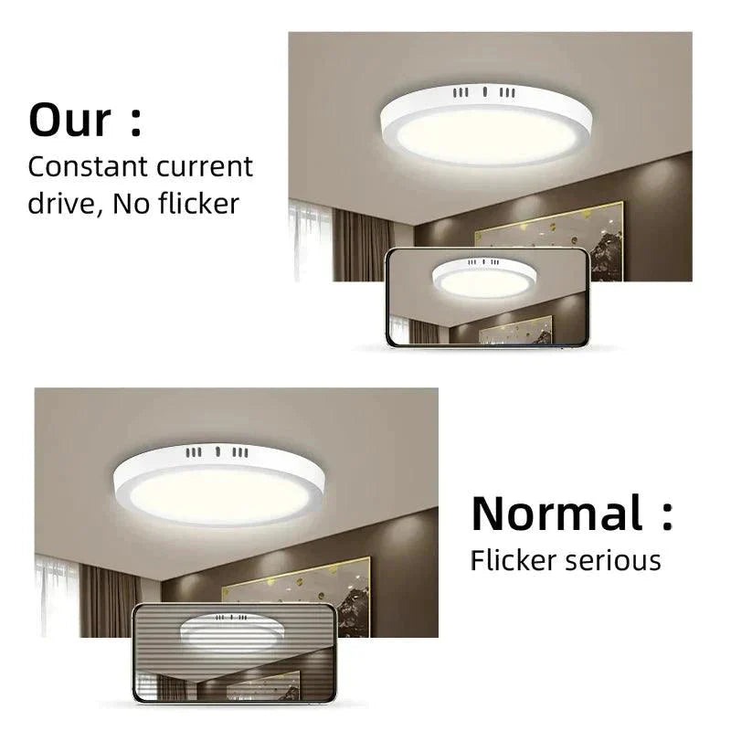 Luminaire Plafonnier design épuré blanc – Référence : Nélio4652-ILLUMEEN.COM