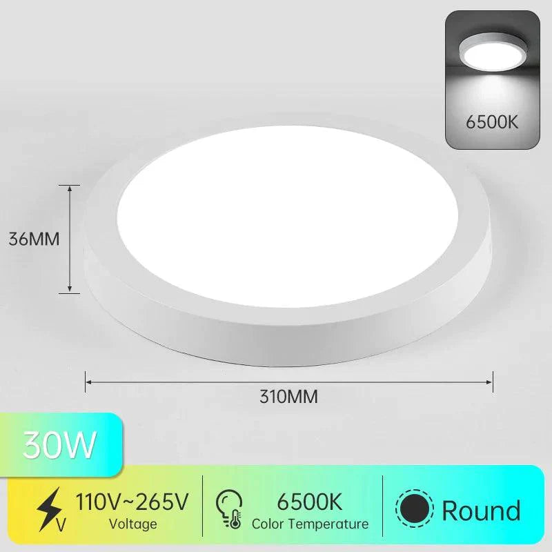 Luminaire Plafonnier design épuré blanc – Référence : Nélio4652-ILLUMEEN.COM