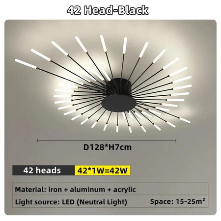 Luminaire Plafonnier design étoilé contemporain – Référence : Elowen4821-ILLUMEEN.COM