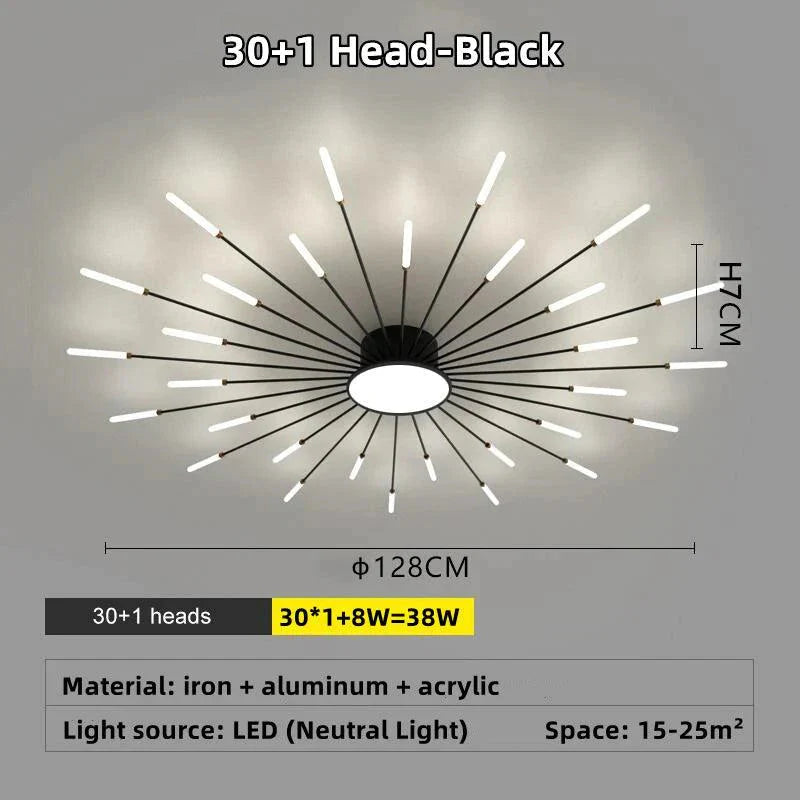 Luminaire Plafonnier design étoilé contemporain – Référence : Elowen4821-ILLUMEEN.COM