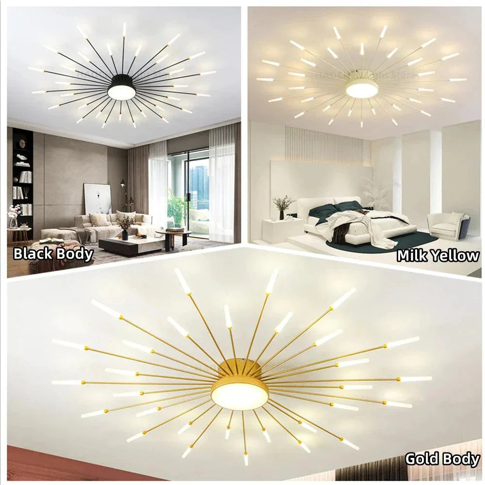 Luminaire Plafonnier design étoilé contemporain – Référence : Elowen4821-ILLUMEEN.COM