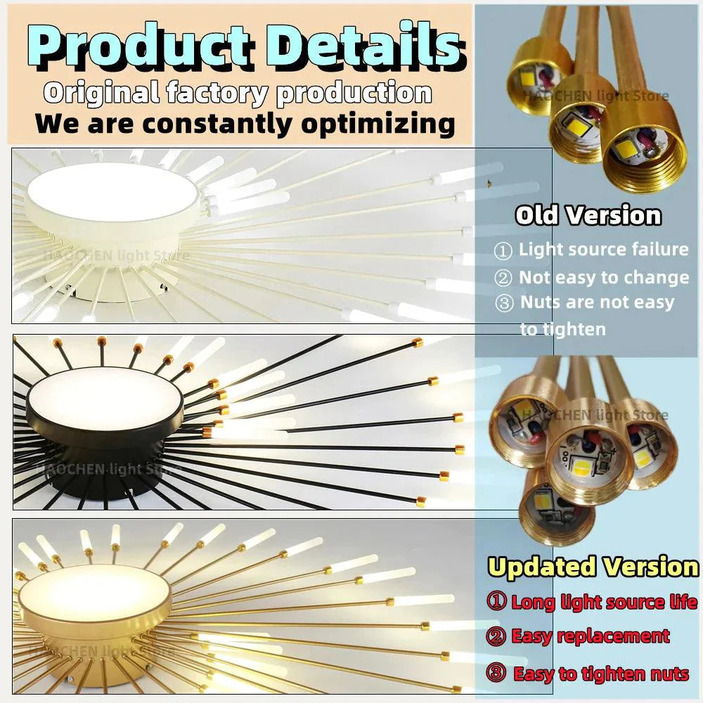 Luminaire Plafonnier design étoilé contemporain – Référence : Elowen4821-ILLUMEEN.COM