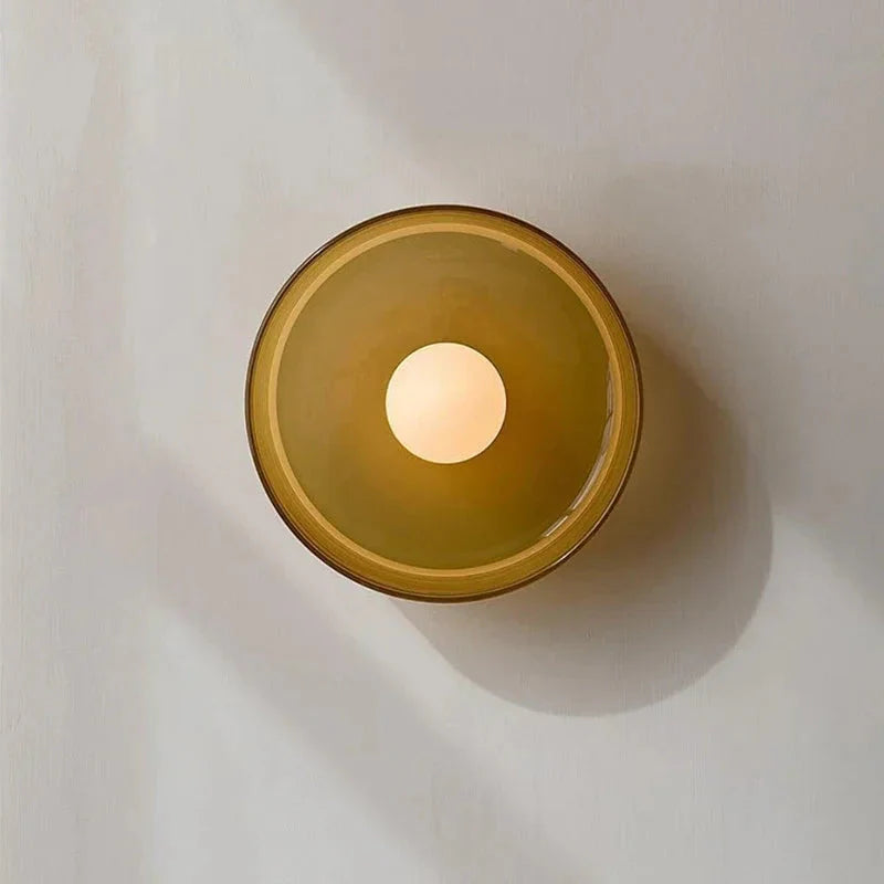 Luminaire Plafonnier surface montée en pierre de verre colorée – Référence : Elowen5623-ILLUMEEN.COM