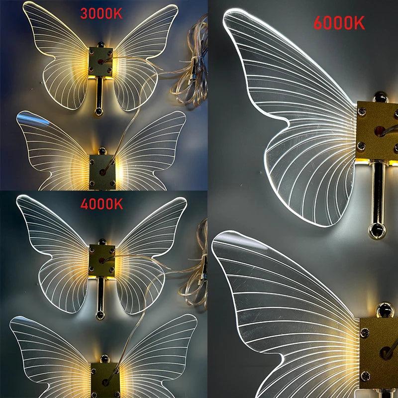 Suspendu Design : Suspension Lumineuse en Forme d'Oiseau avec Ailes en Verre-ILLUMEEN.COM