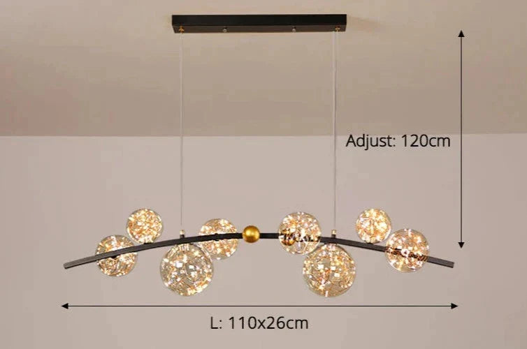 Suspendue Design : Têtes Multiples avec Options de Modèles et Couleurs d'Émission-ILLUMEEN.COM