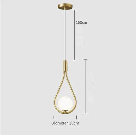 Luminaire Suspension finition laiton poli – Référence : Nélia5274-ILLUMEEN.COM