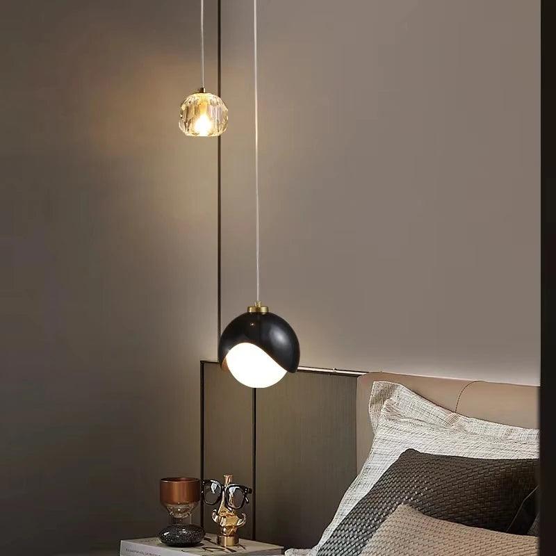 Luminaire Suspension élégante en cristal doré – Référence : Loriane5623-ILLUMEEN.COM